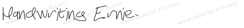 Handwriting Ernie字体转换